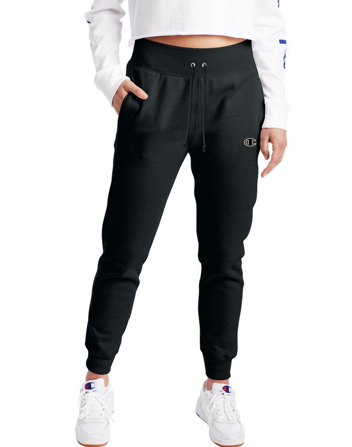 Champion Reverse Weave Kadın Joggers Siyah ( RIMCJN912 )